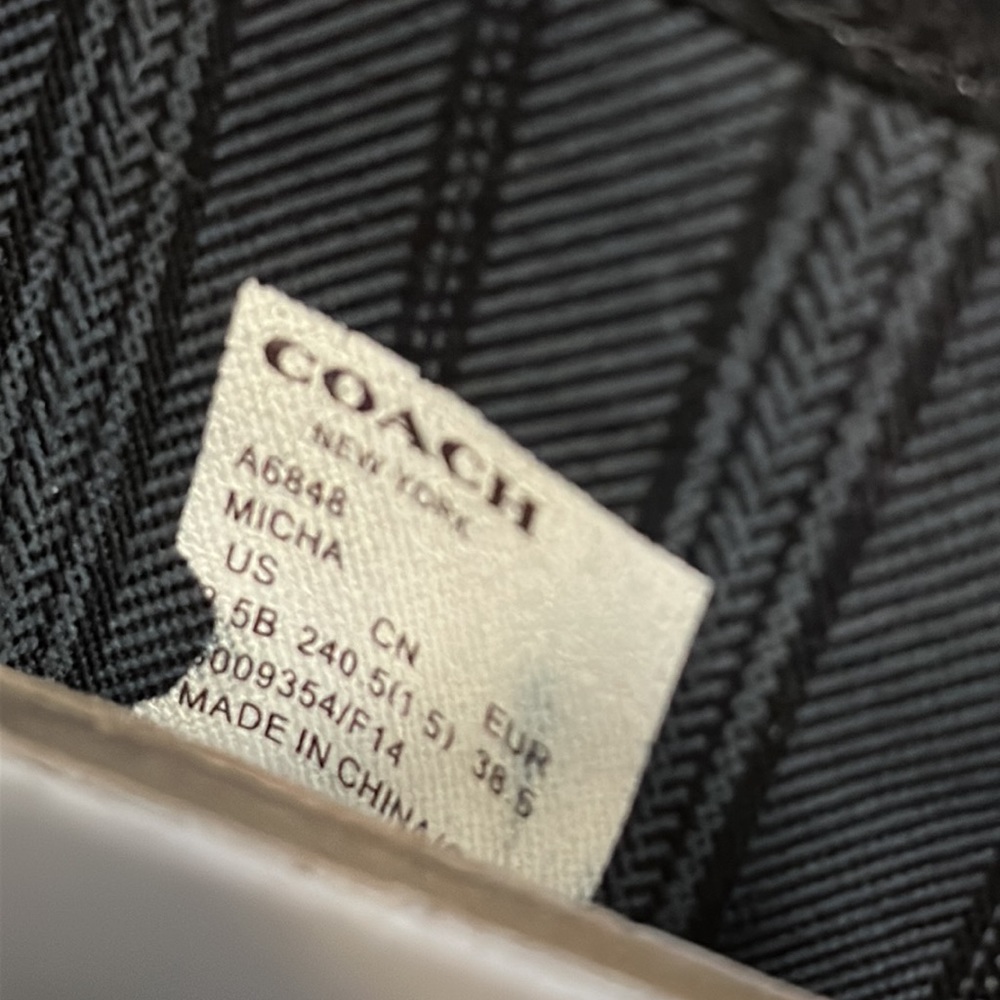 Coach Micha Boots Black Leather 8.5 GUC - Picture 9 of 13